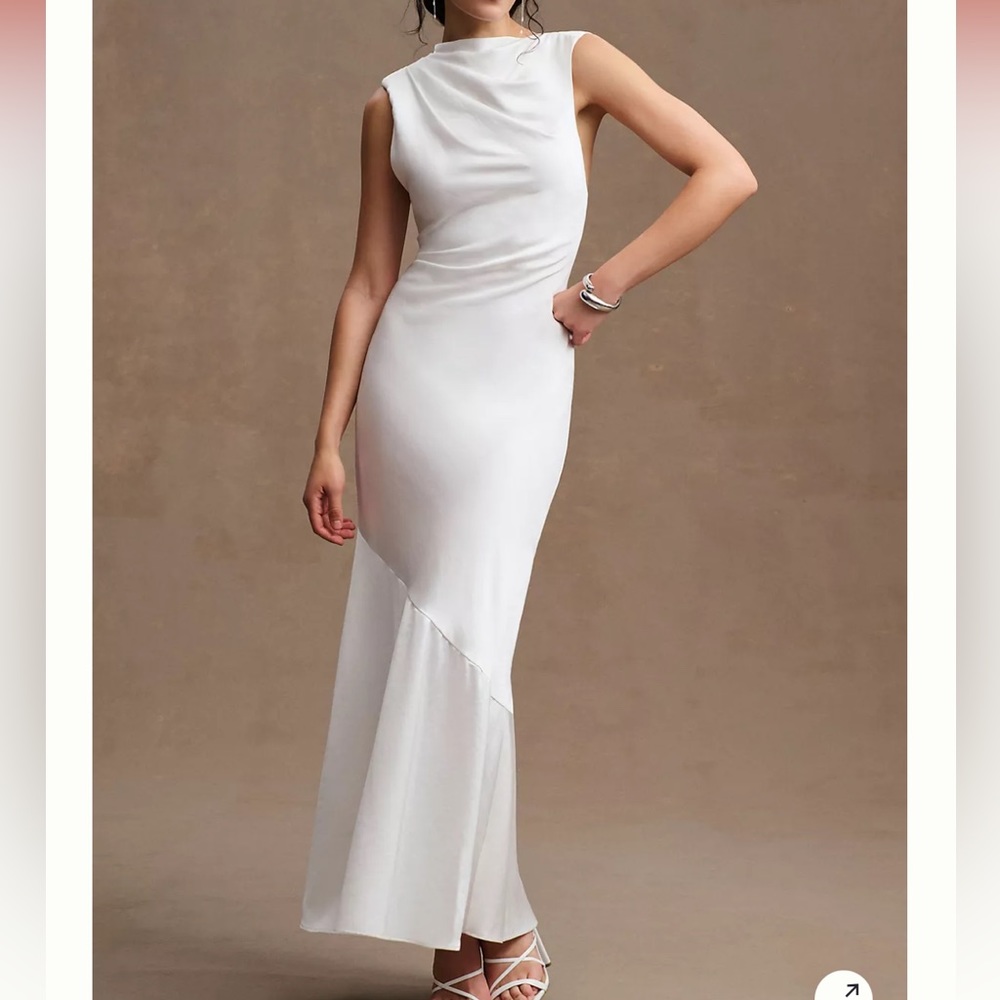 Significant Other Lana Cowl-Neck Satin Gown